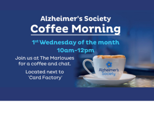 Alzheimer's Society Coffee Mornings!